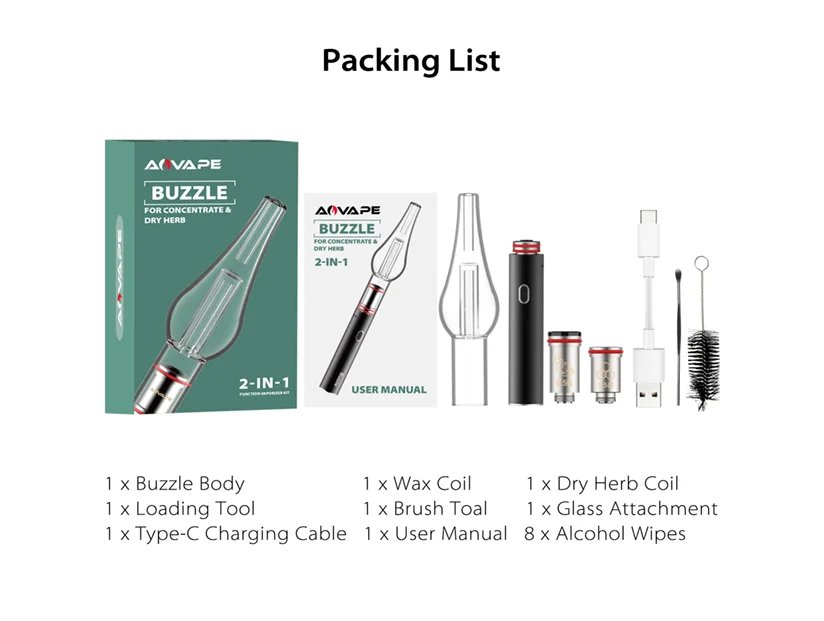 Buzzle Vape Pens for Wax and Dry Herb-8