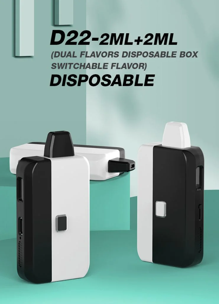 D22 CBD oil vape dual flavors diposable(2)