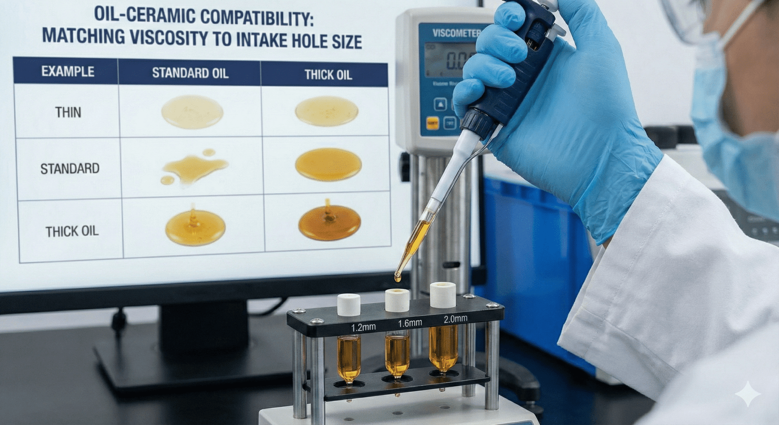 Ceramic Core and Oil Compatibility Testing