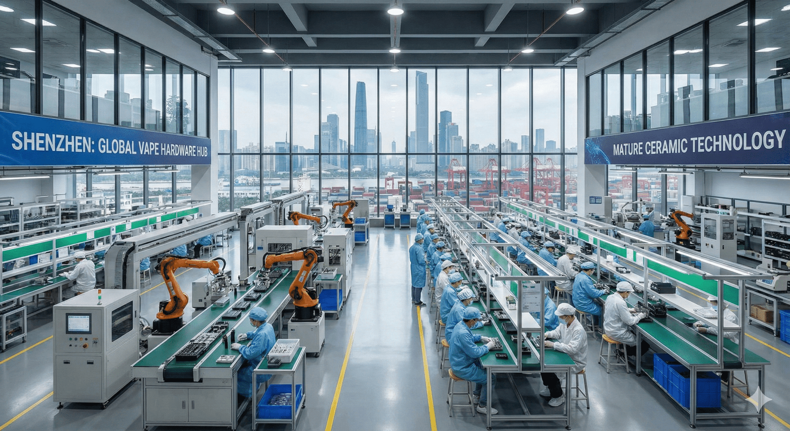Shenzhen Vape Hardware Manufacturing Hub Panorama