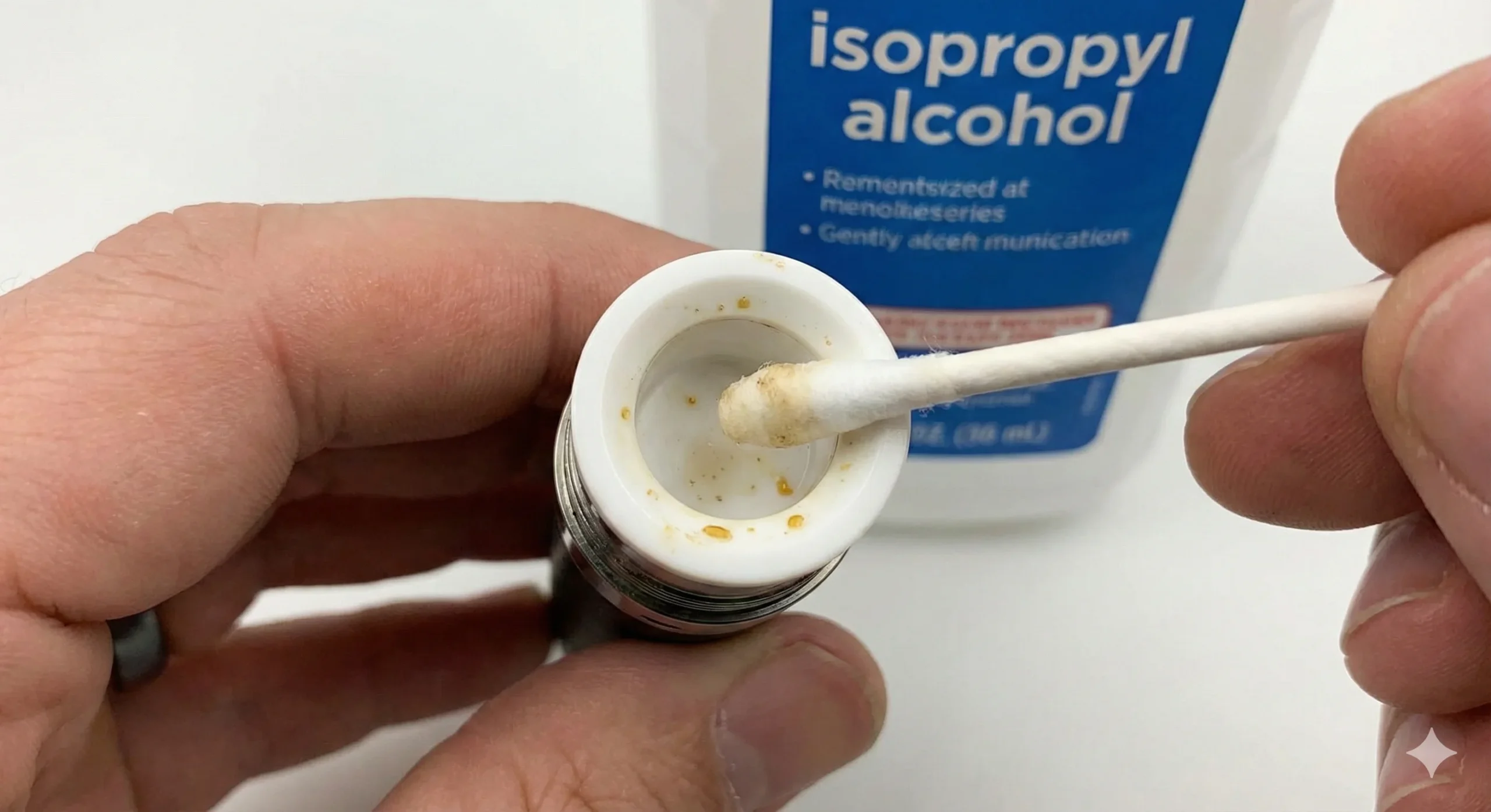 Cleaning the Atomizer Chamber with Isopropyl Alcohol