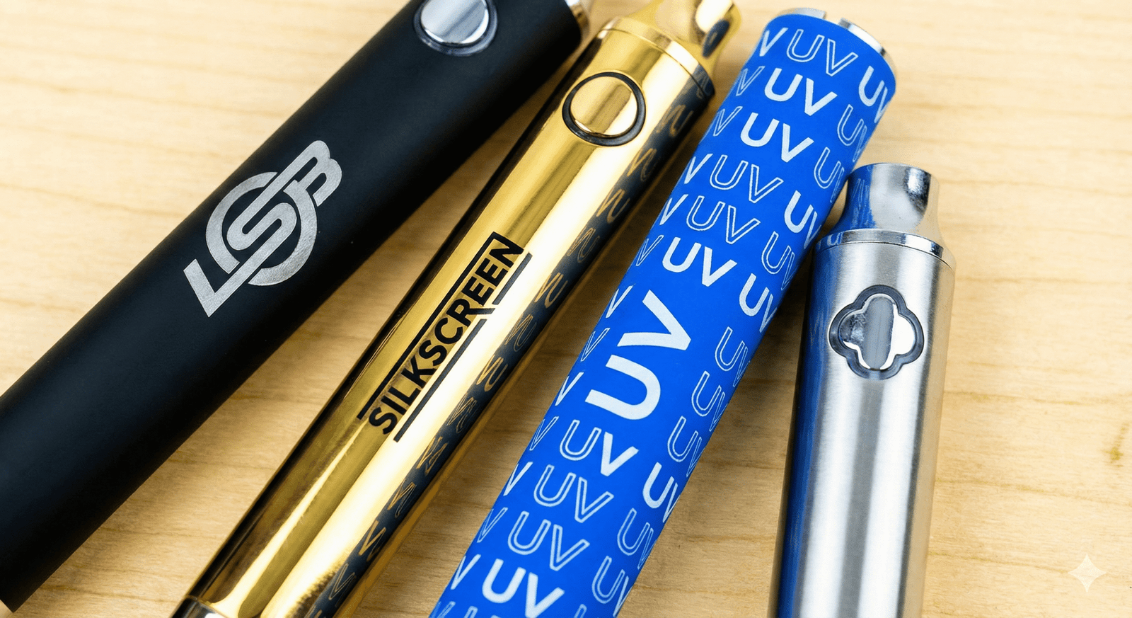 Customized 510 Battery Finishes and Logos