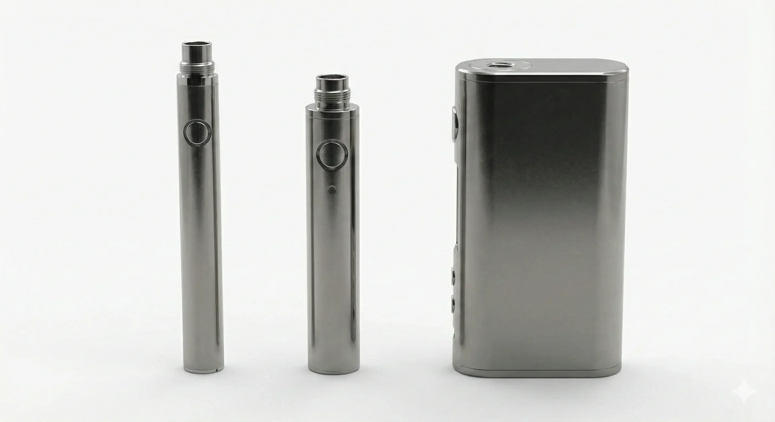 Comparison of Different Size and Dimensions of Long and Standard 510 Thread Batteries