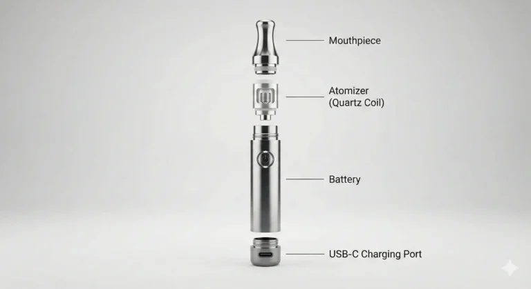 Dab Pen Components Exploded View