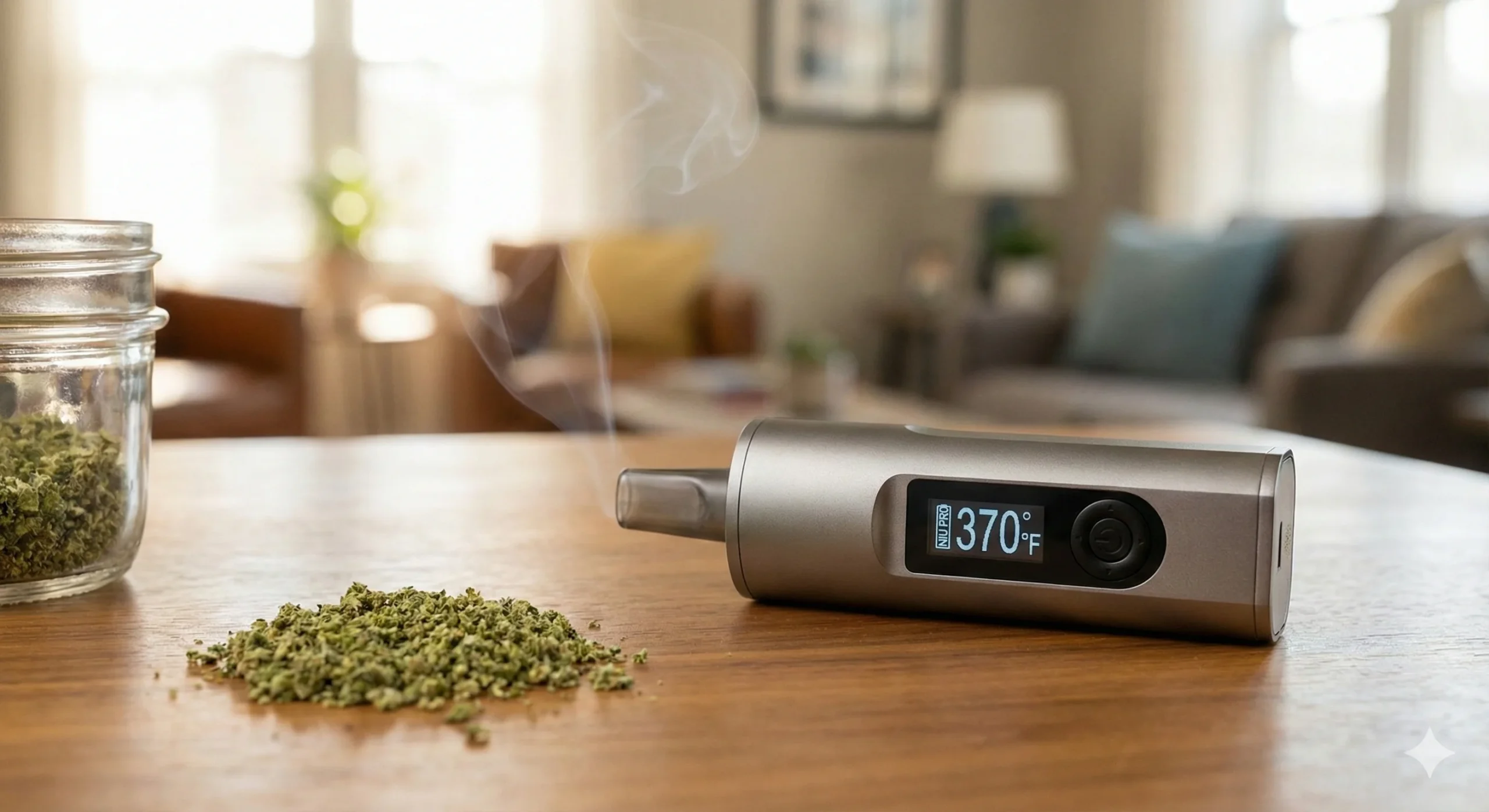 Portable Dry Herb Vaporizer in Action