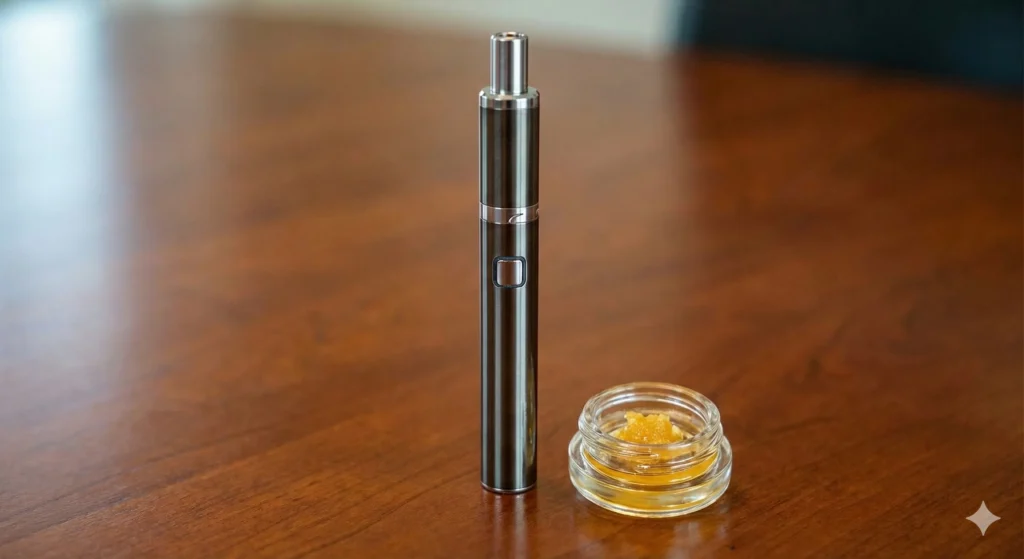 sleek-wax-pen-vaporizer-with-concentrate-jar