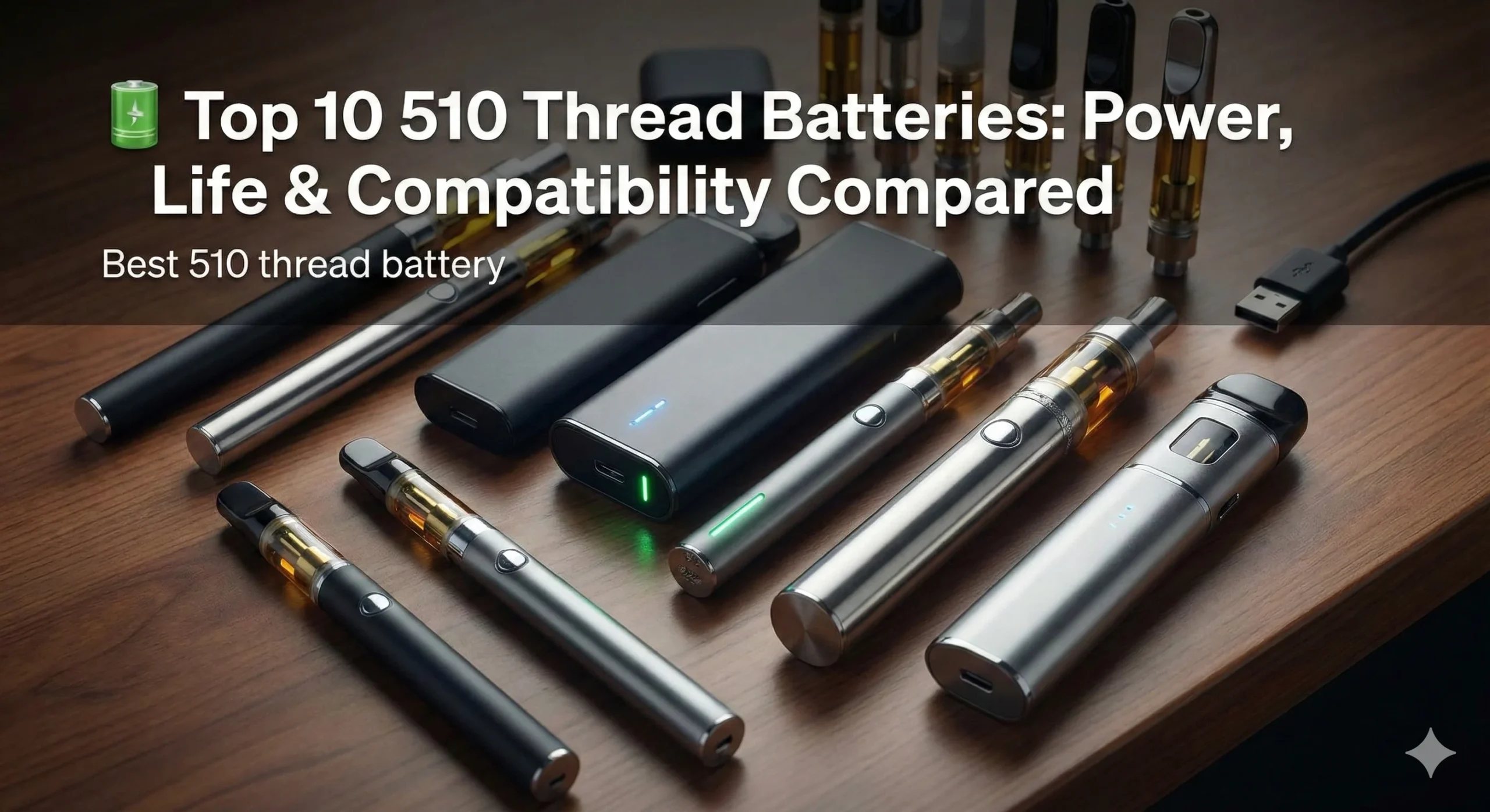 510 Thread Vape Battery Assortment