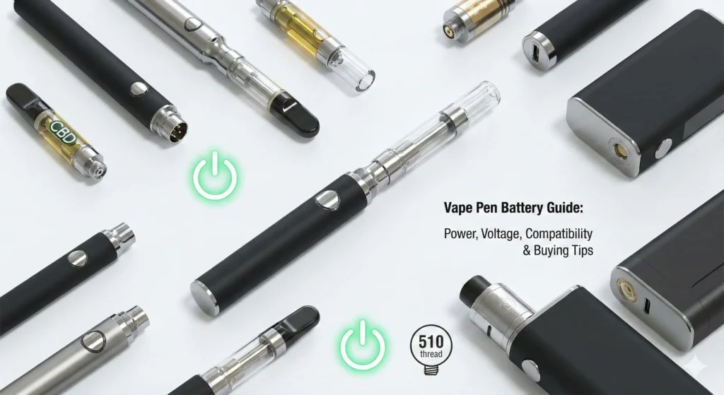 Comprehensive Guide to Cartridge Vape Pen Battery Types and Sizes