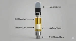 Internal Structure of a Ceramic 510 Cartridge