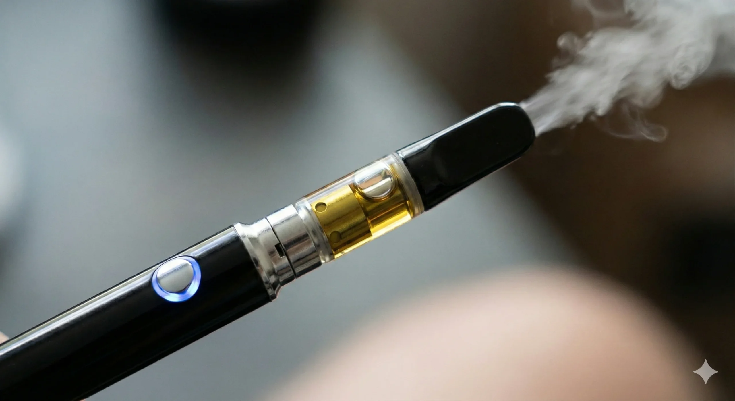 Vaping with a 510 Cartridge and Battery