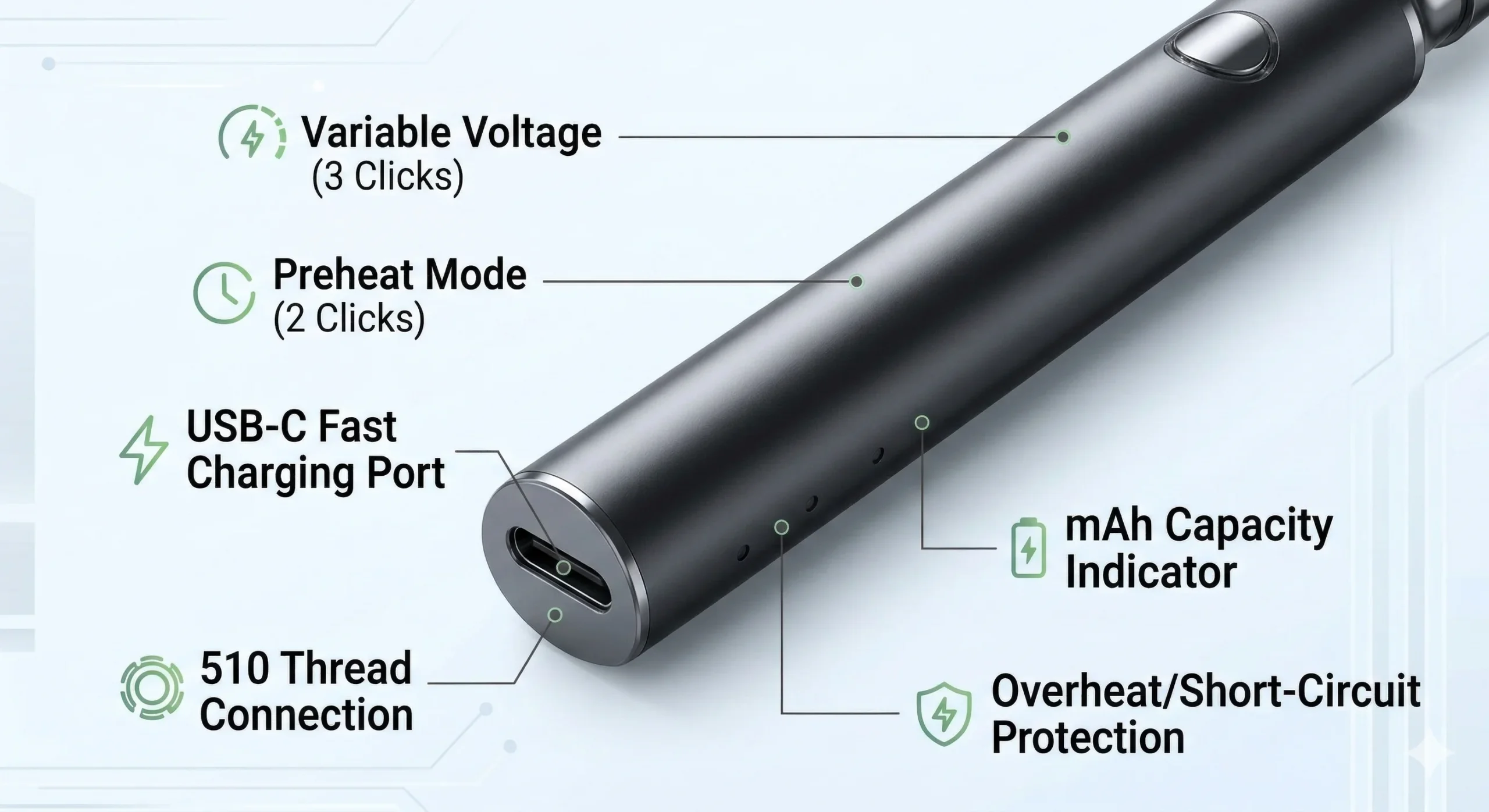 Weed-Pen-Battery-Specs-and-Charger-Port