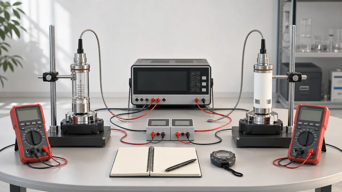Quartz and ceramic heating systems tested under matched bench conditions
