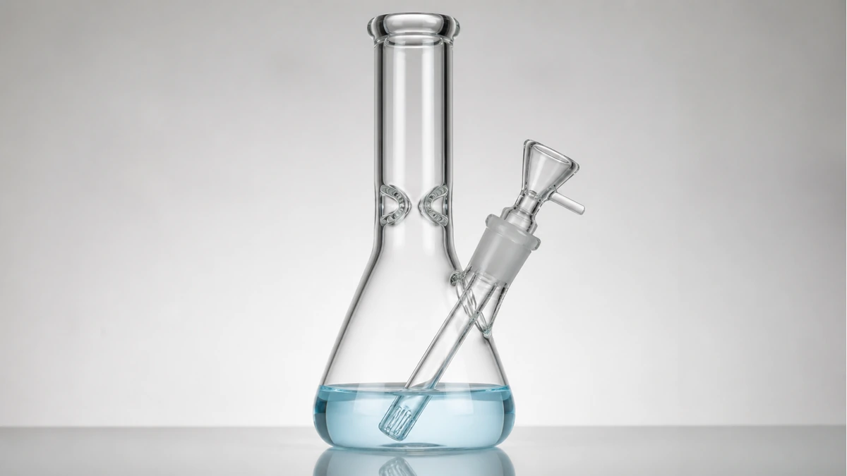 water level bong tilted draw test