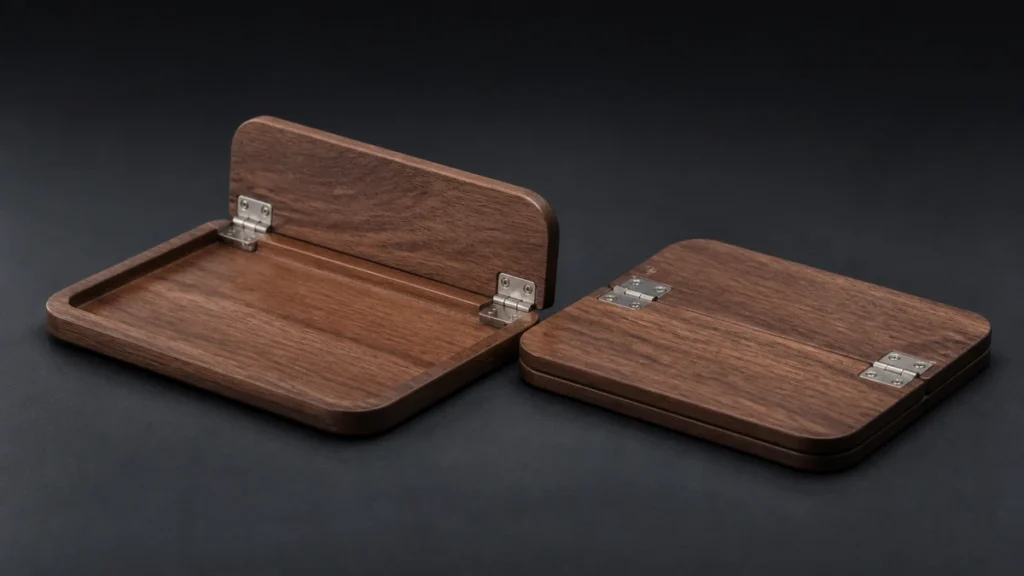 folding rolling tray open and folded