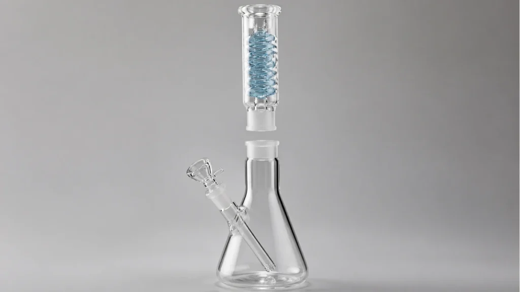 glycerin coil bong removable cooling coil