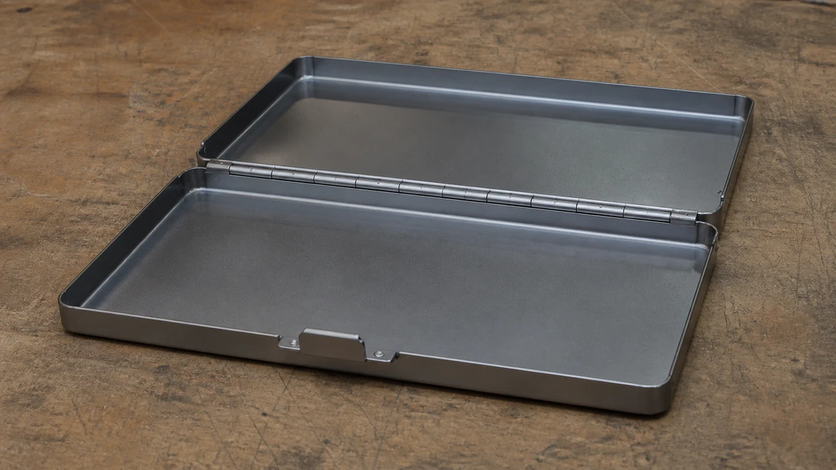folding rolling tray hinge detail