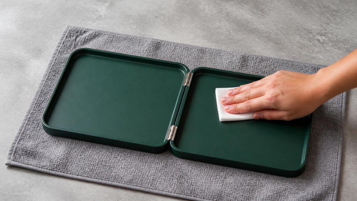folding rolling tray tray cleaning