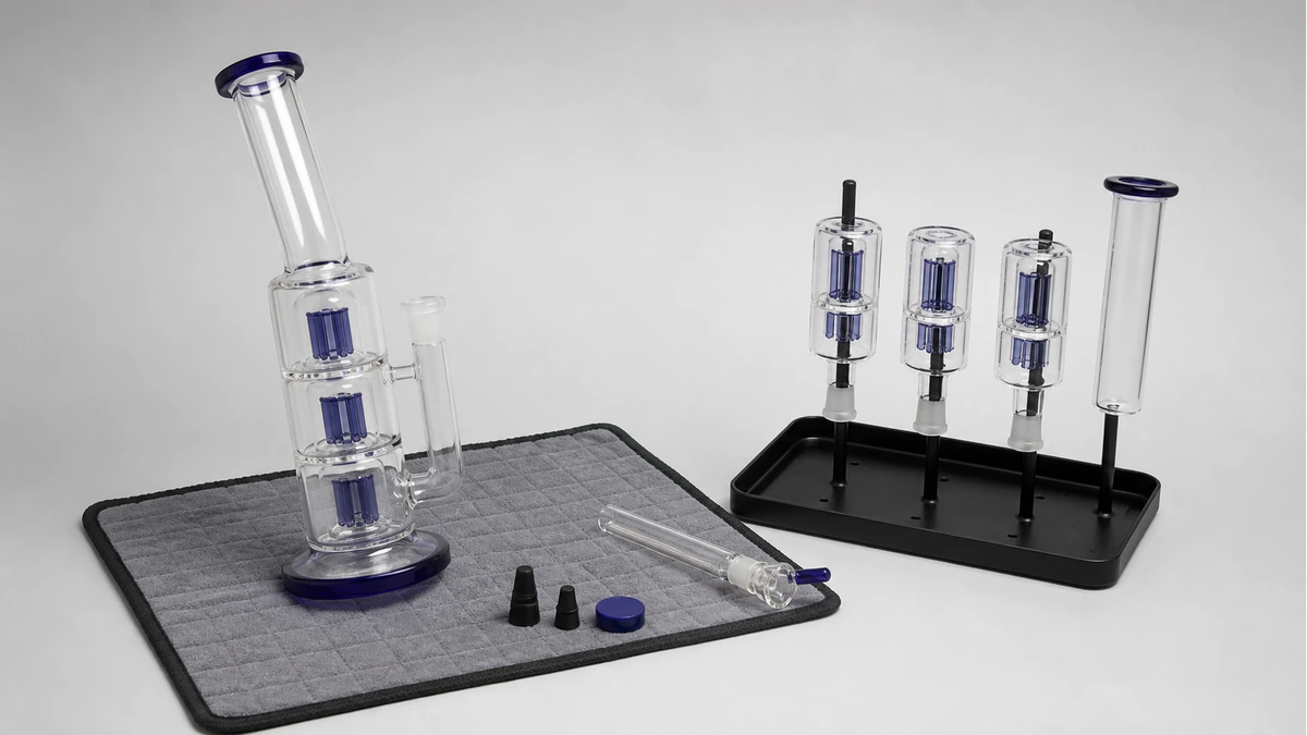 three chamber bong cleaning and drying