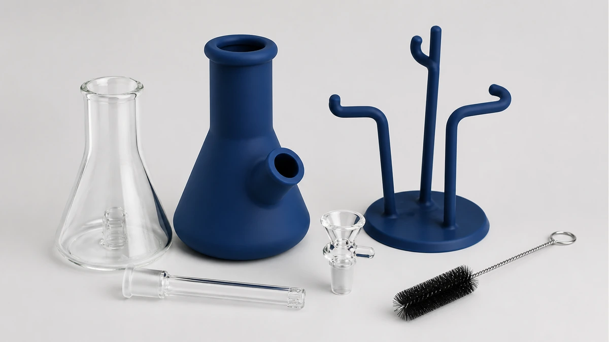 silicone beaker bong separate parts cleaning