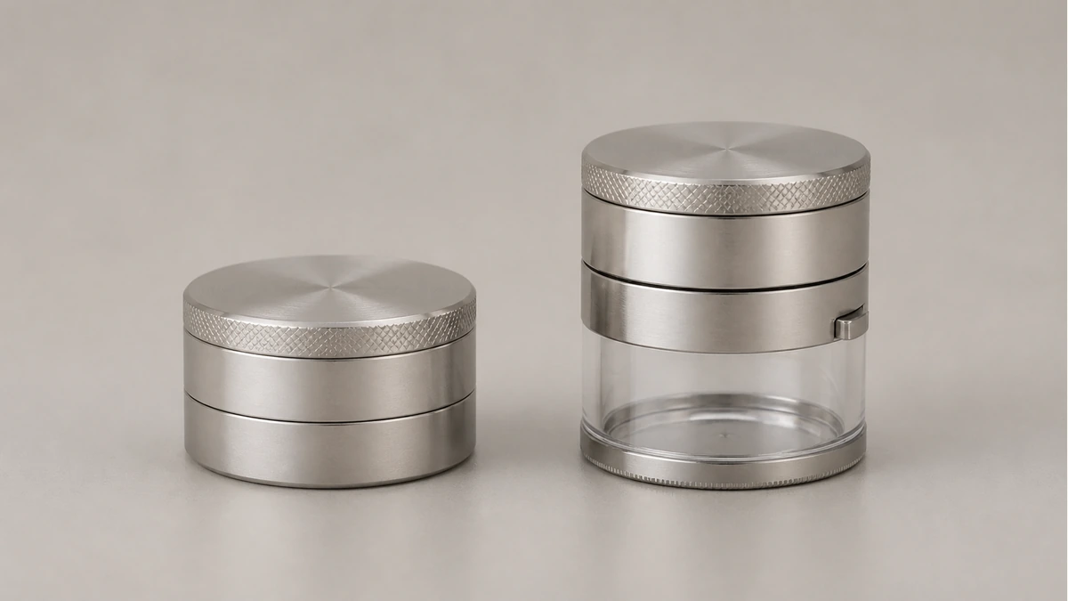 herb grinder dispenser dispensing mechanism