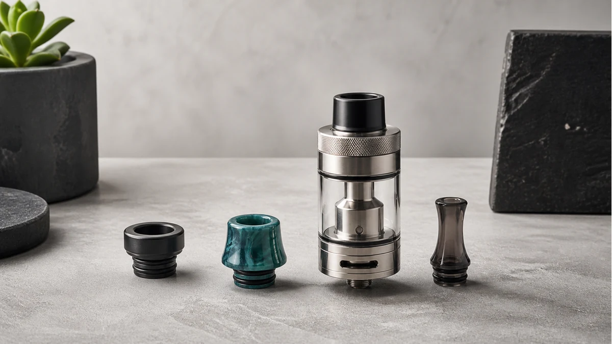 Drip tips that look similar can differ in base fit, bore and seal geometry