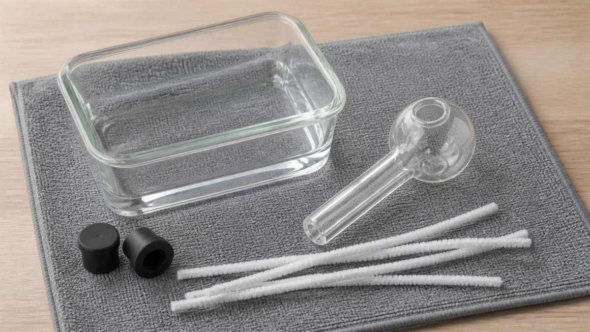glass pipe cleaning kit soak and plugs