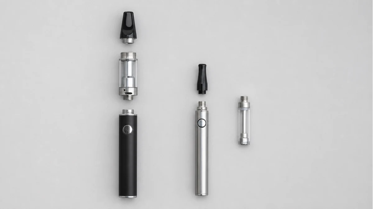 Generic pen hardware components arranged for comparison