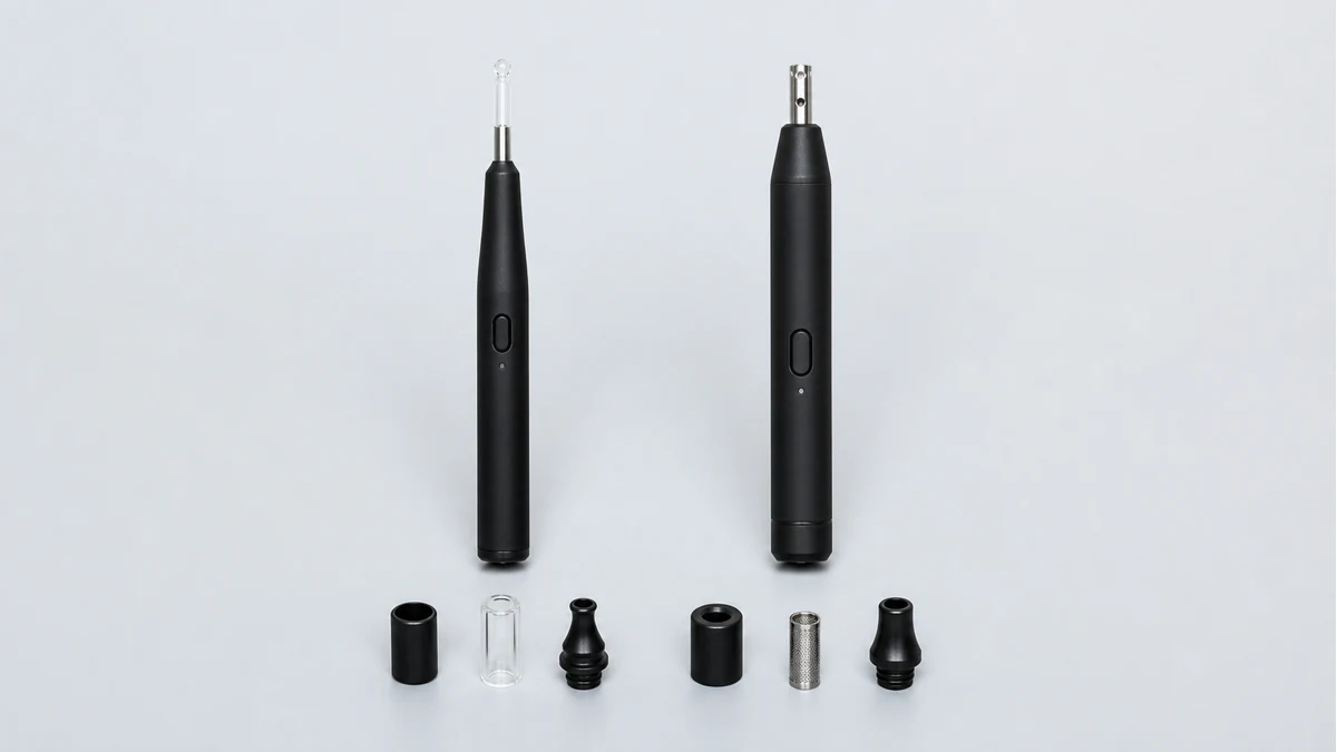Electric glass-tipped tool and compact pen comparison