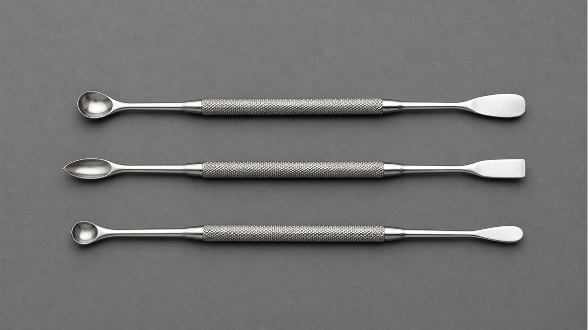 Cooled hot knife cleaning station Three complete precision loading tools with different tip shapes