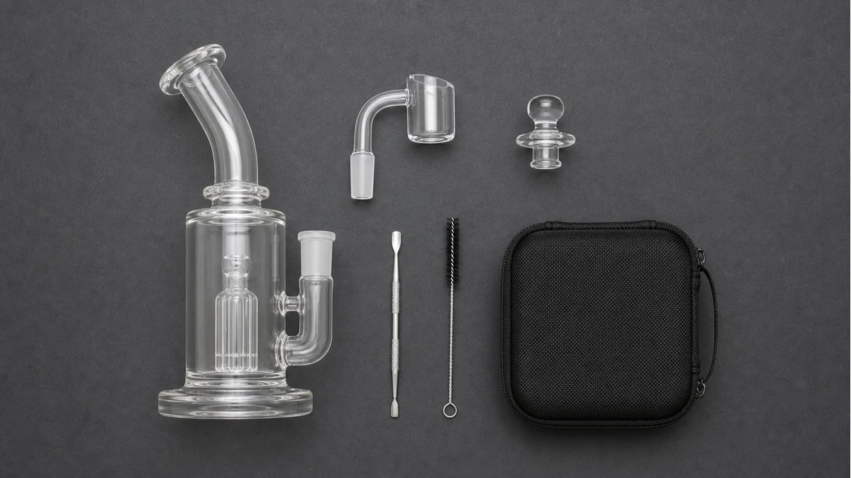 Beginner kit components arranged by function