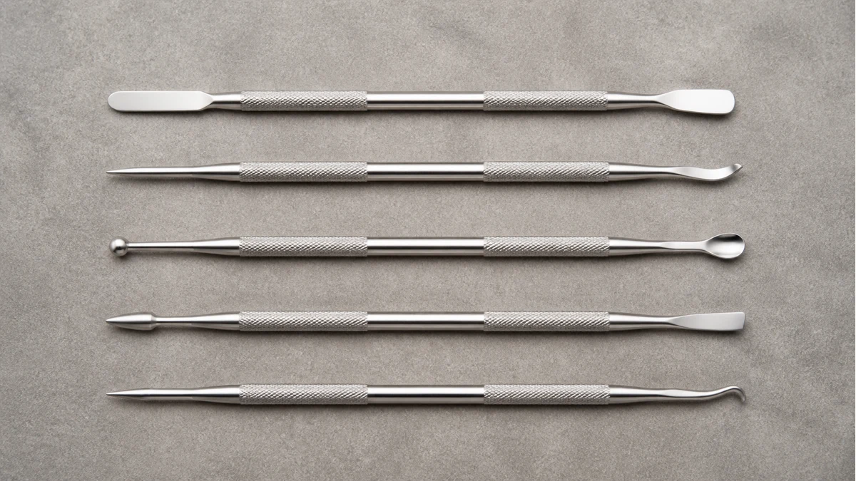 Complete loading tools arranged by tip shape