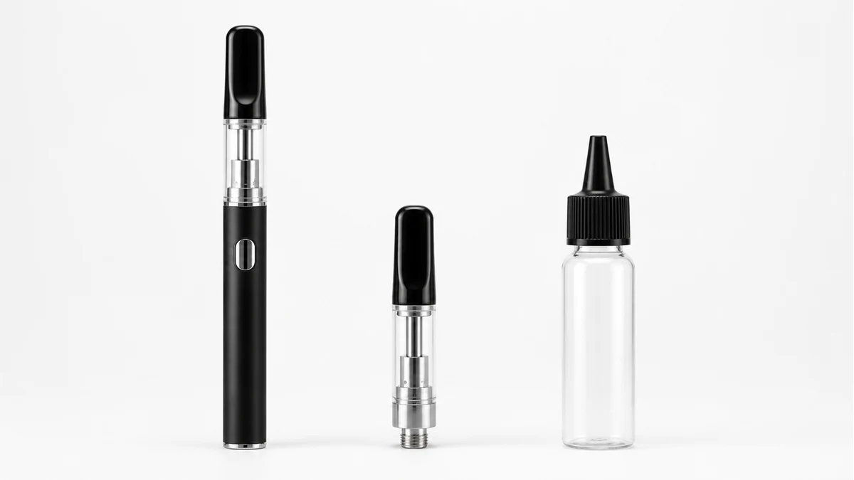 Cartridge fill port and airway Refillable pen and removable cartridge parts