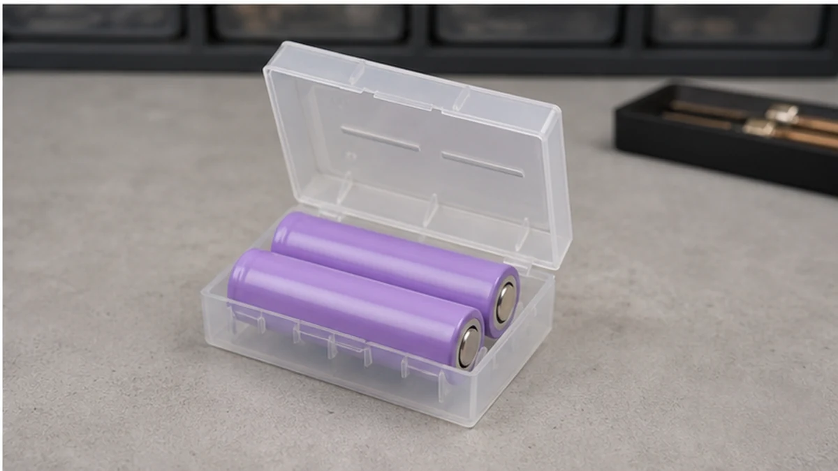 matched battery pair in protective plastic case