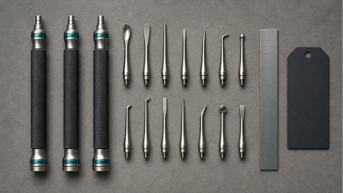 Different tip shapes suit different handling tasks and mating hardware