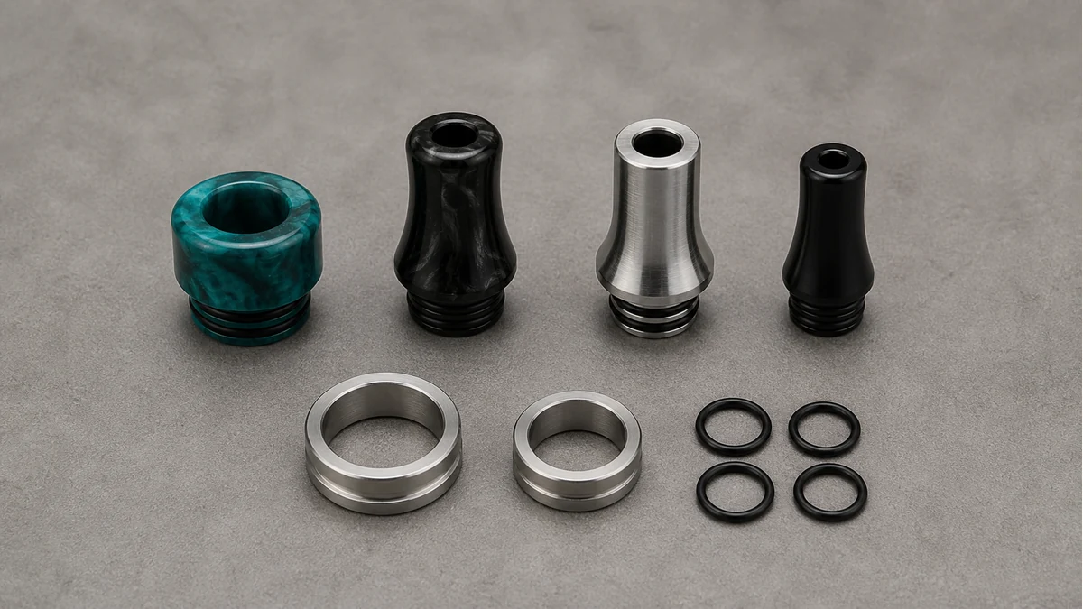 Separate tip bodies, adapters and O-rings before judging interchangeability