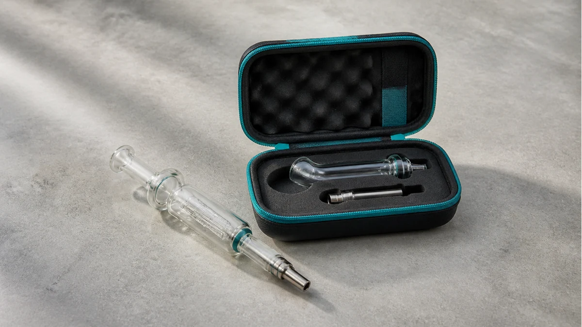 Drain and dry the collector before placing it in a fitted travel case
