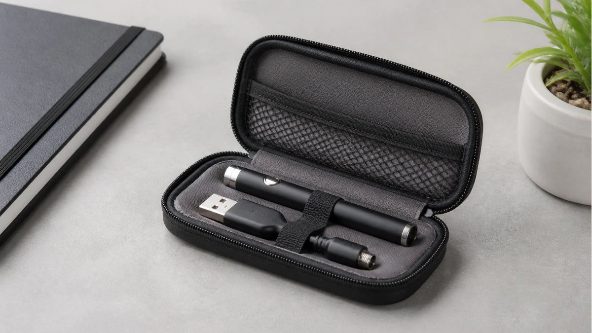 Store the charger unplugged and protected from loose metal