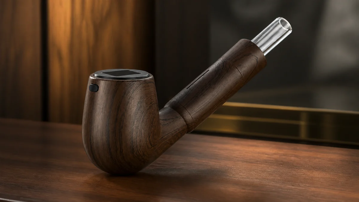 AOVAPE Heritage Pipe Vaporizer — Ceramic Chamber and OLED