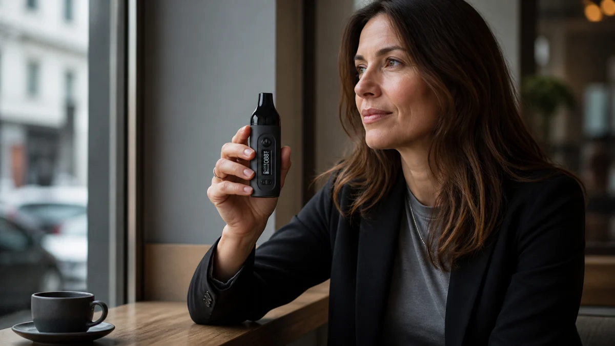 AOVAPE Pulse Dry Herb Vaporizer — Rounded Digital Interface AOVAPE Pulse Dry Herb Vaporizer — Rounded Digital Interface