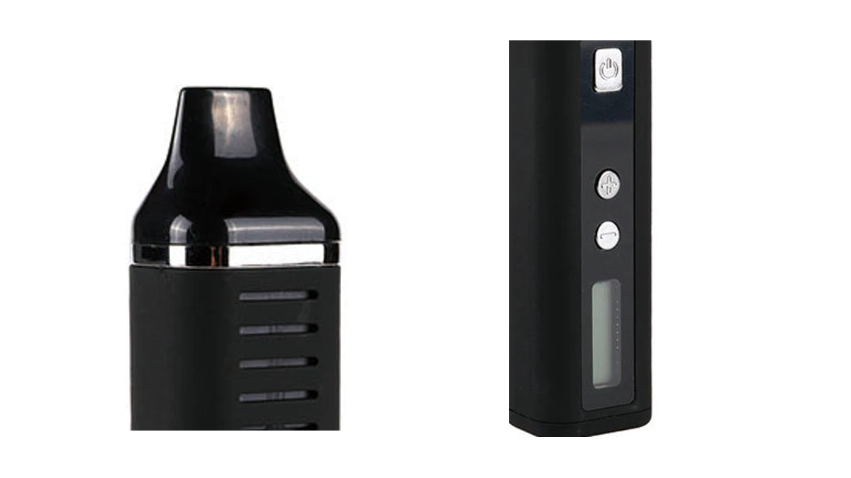 AOVAPE Trail Dry Herb Vaporizer — Mouthpiece, Vents and Front Controls