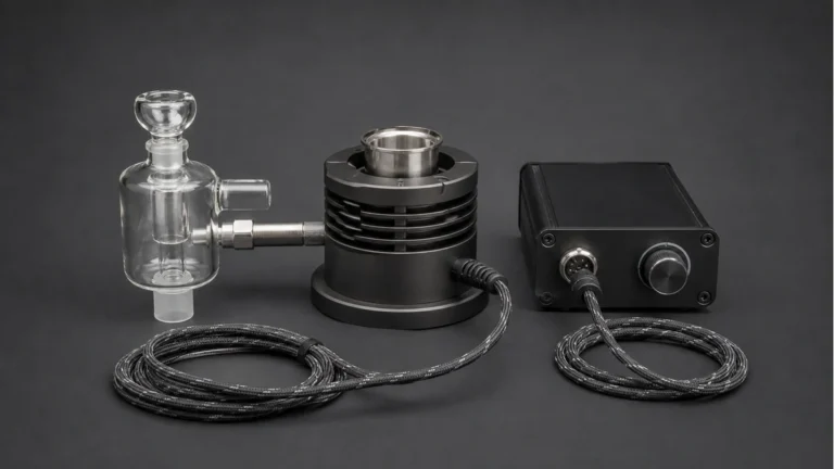 Ball vape heater media bowl coil and controller arranged as a complete system