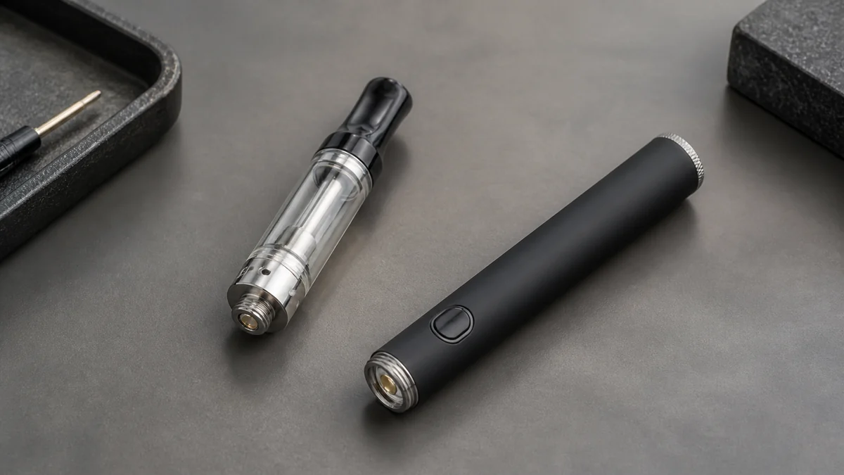 Airflow and electrical contact are separate parts of the cartridge system.