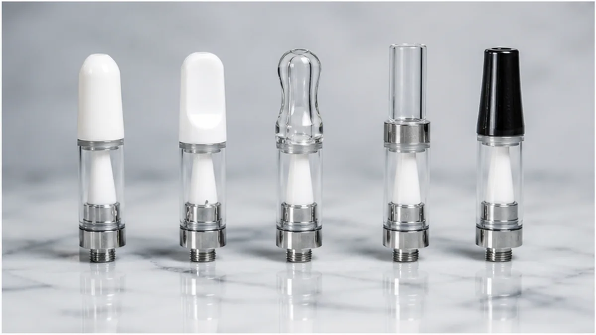 Several ceramic cartridge construction formats side by side