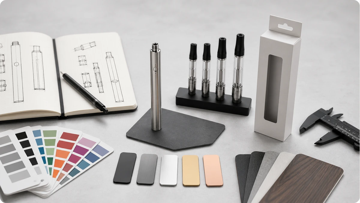 A custom battery brief must account for cartridge fit and packaging