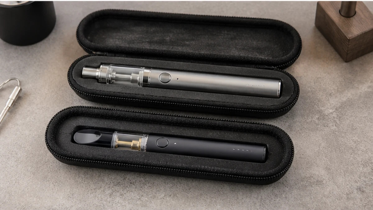 two complete pen formats in protective cases