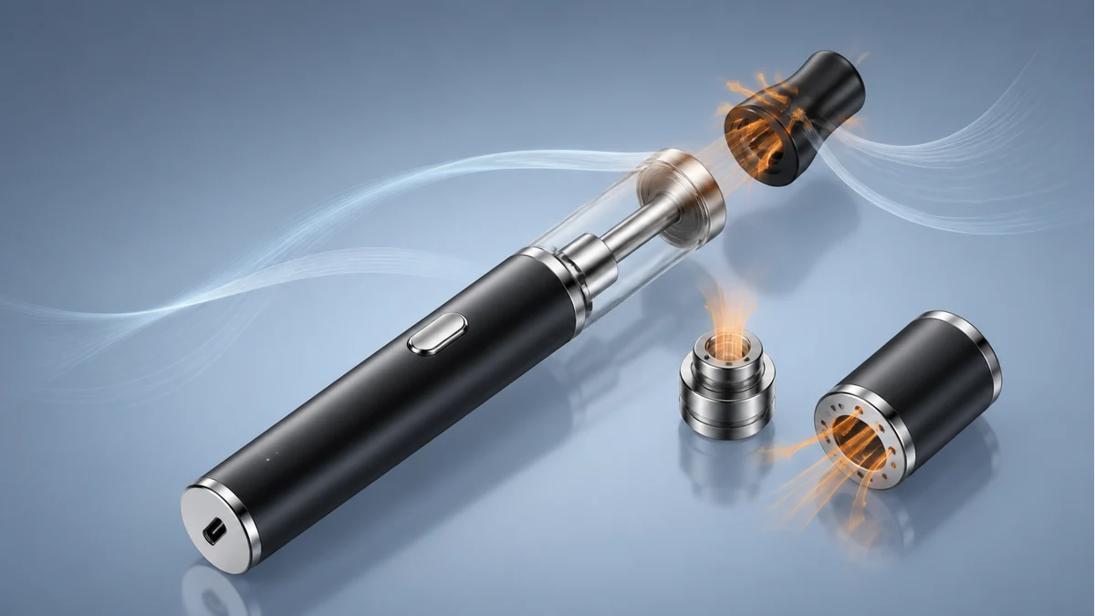 Odor sources around a cooled dab pen highlighted by location without text labels