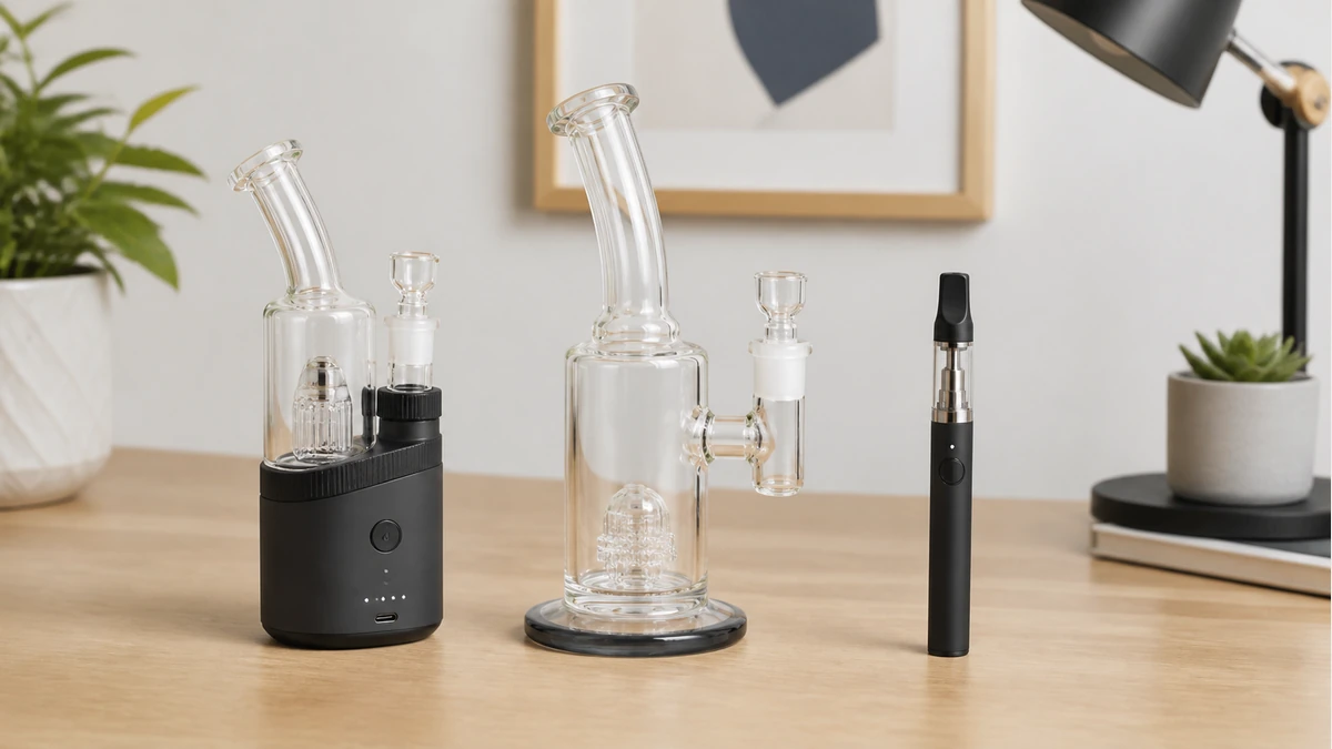 A pen, glass rig and e-rig offer different tradeoffs at the same budget