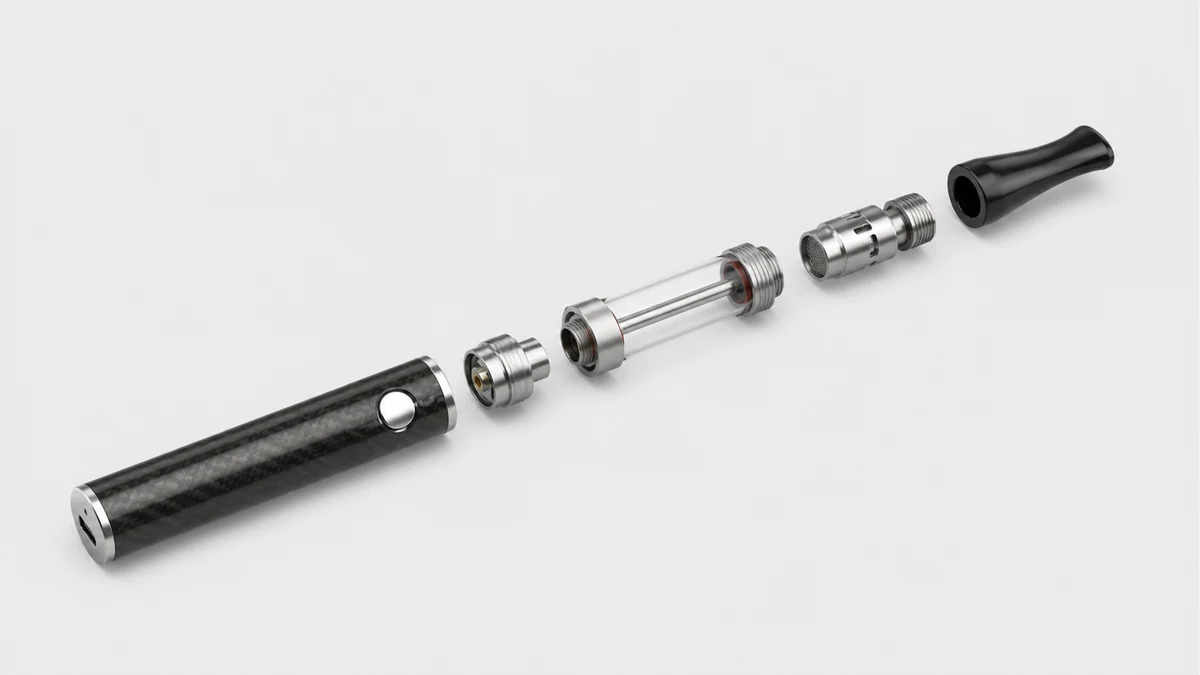 Hookah pen opened into battery reservoir heater and mouthpiece sections Hookah pen opened into battery reservoir heater and mouthpiece sections