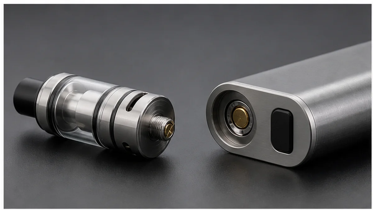 Atomizer heating assembly shown with battery and airflow path