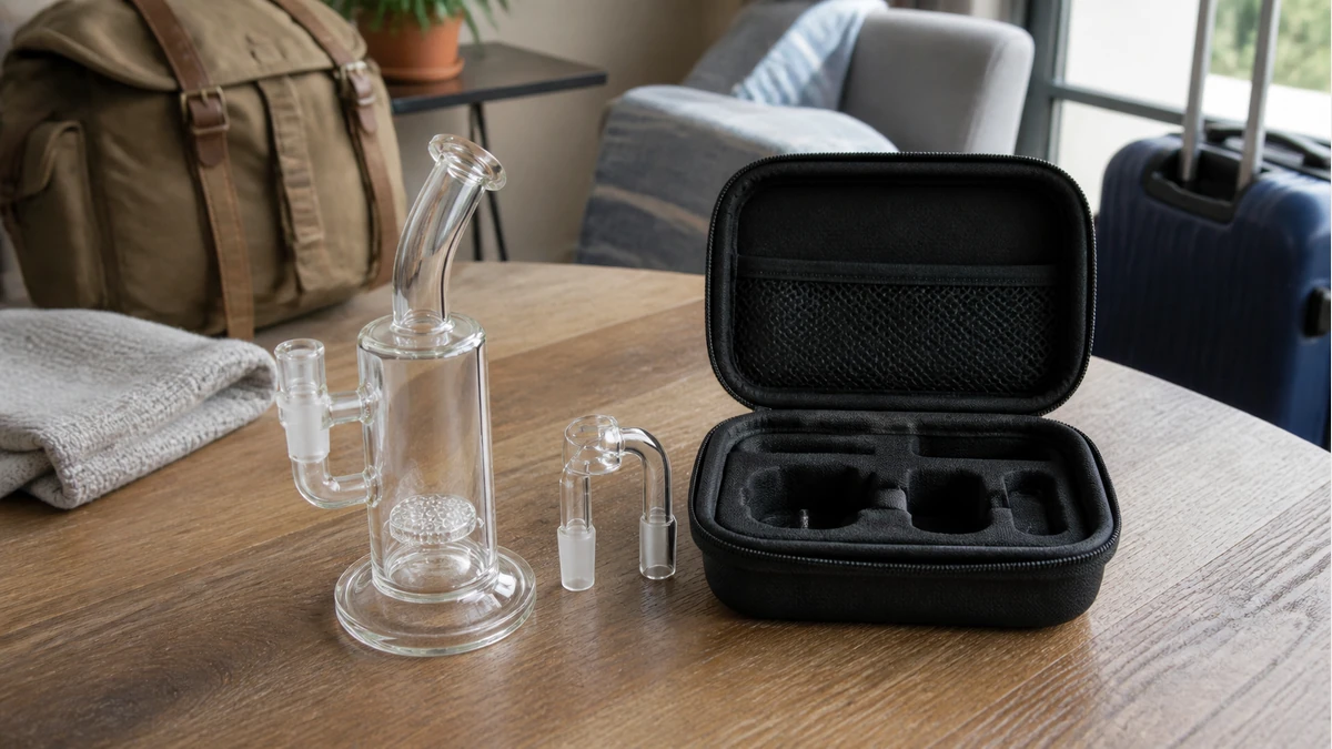 Pack removable glass parts separately before travel
